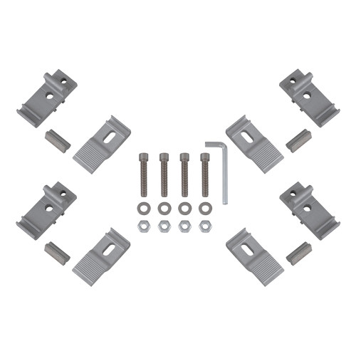 Крышка кузова РИФ для Mitsubishi L200 2015+, трёхсекционная, алюминиевая, черная