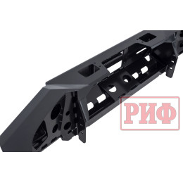 Бампер РИФ силовой передний Toyota Land Cruiser Prado 120 c доп. фарами и защитой бачка омывателя