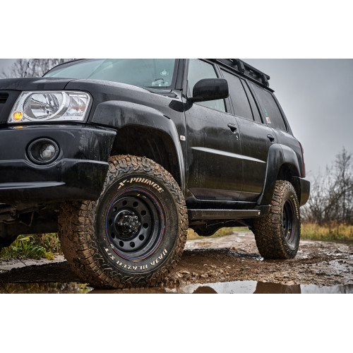 Пороги РИФ силовые Nissan Patrol Y61 2004+ (АКПП)