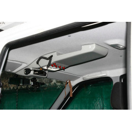 Консоль потолочная для установки р/c УАЗ Патриот рестайлинг 2015, вырез под р/c 140х40 мм, серая