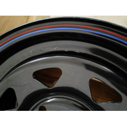 Диск усиленный ВАЗ НИВА стальной черный 5x139,7 7xR16 d98,5 ET+25 (треугольник мелкий) (уценка)