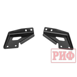 Бампер задний силовой/защита штатного бампера РИФ УАЗ Патриот 2015+ с квадратом под фаркоп, стандарт