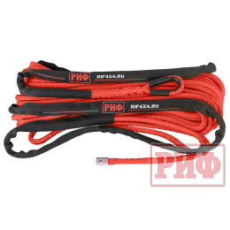 Трос для лебёдки синтетический РИФ 10 мм/26 м, красный