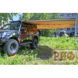 Маркиза автомобильная РИФ комбинированная (прямоугольная с веерной частью) 2.5х3.0м (левая)