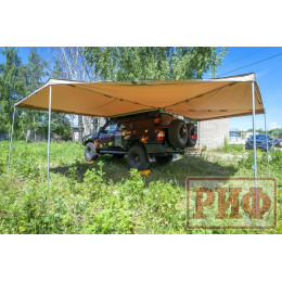 Маркиза автомобильная РИФ комбинированная (прямоугольная с веерной частью) 2.5х3.0м (левая)