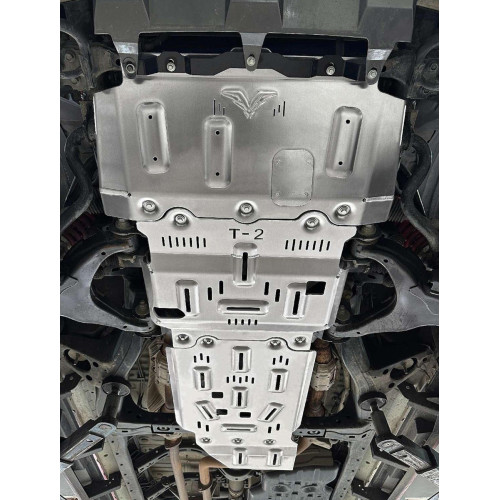 Защита Falcon радиатора, картера, РК, КПП для Toyota Tundra, бензин, (2008-2021), алюминий, 8 мм