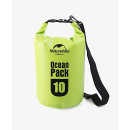 Гермомешок Naturehike Ocean Pack 10 л. (зелёный)