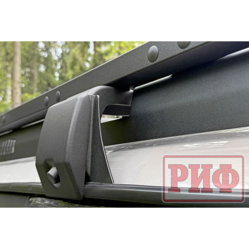 Багажник экспедиционный (платформа) алюминиевый РИФ 1250x2080 мм для Toyota Land Cruiser 80 (с крепежом)