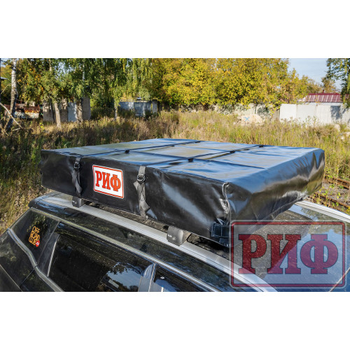 Палатка на крышу автомобиля РИФ Soft RT01-140, тент песочный, корпус черный, 240х140х130 см