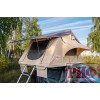 Палатка на крышу автомобиля РИФ Soft RT01-140, тент песочный, корпус черный, 240х140х130 см