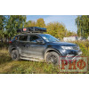 Палатка на крышу автомобиля РИФ Soft RT01-140, тент песочный, корпус черный, 240х140х130 см