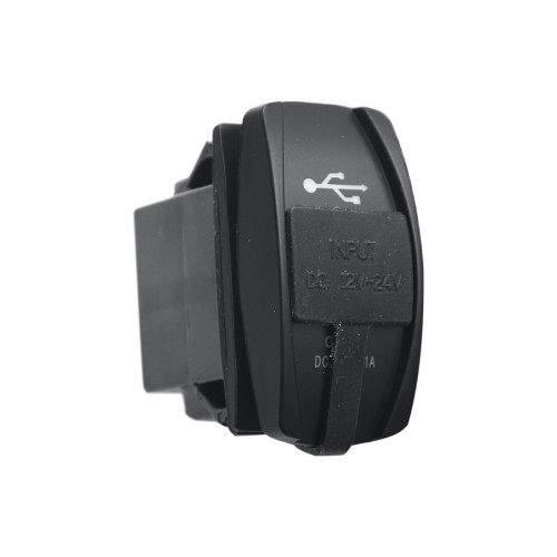 Розетка USB 3,1A  дизайн Переключатель, с крышкой