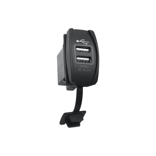 Розетка USB 3,1A  дизайн Переключатель, с крышкой