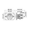 Розетка 12В с монтажной панелью