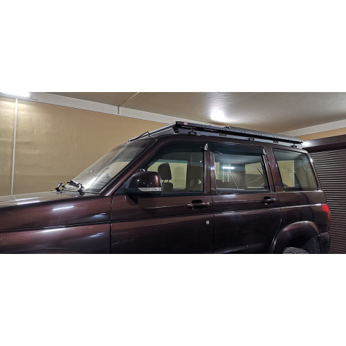 Багажник экспедиционный (платформа) алюминиевый РИФ 1250x2080 мм для УАЗ Патриот (с крепежом)