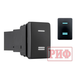 Кнопка ВКЛ/ВЫКЛ, голубой, универсальная TOYOTA 32x22