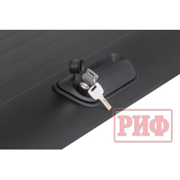 Крышка кузова РИФ для Dongfeng DF6, роллета раздвижная 1511х1570 мм, алюминиевая, черная