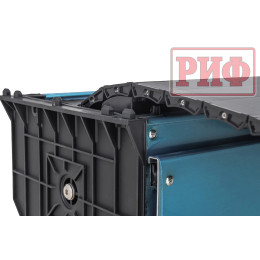 Крышка кузова РИФ для Dongfeng DF6, роллета раздвижная 1511х1570 мм, алюминиевая, черная