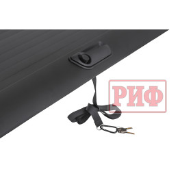 Крышка кузова РИФ для Dongfeng DF6, роллета раздвижная 1511х1570 мм, алюминиевая, черная