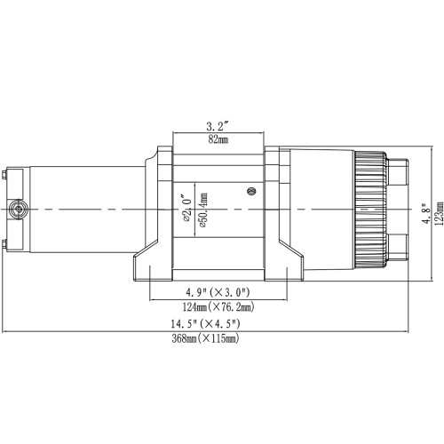 Лебёдка электрическая 12V Runva 3500A lbs 1588 кг