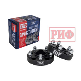 Проставки колёсные РИФ для Jeep Wrangler JL 2019+ 5x127, ЦО 71,5 мм, толщина 30 мм, 14x1,5 мм (2 шт.)