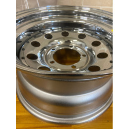 Диск усиленный УАЗ стальной хромированный 5x139,7 8xR16 d110 ET-19 (уценка)