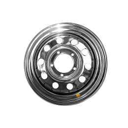 Диск усиленный УАЗ стальной хромированный 5x139,7 8xR16 d110 ET-19 (уценка)