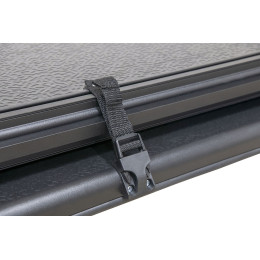 Крышка кузова Toyota Hilux Revo 2015+ трёхсекционная, алюминиевая, черная