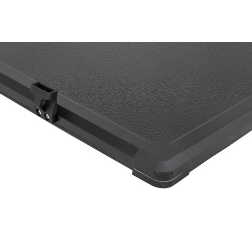 Крышка кузова РИФ для Toyota Hilux 2005-2014, трёхсекционная, алюминиевая, черная