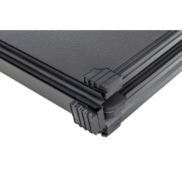 Крышка кузова РИФ для Changan Hunter Plus, трёхсекционная, алюминиевая, черная