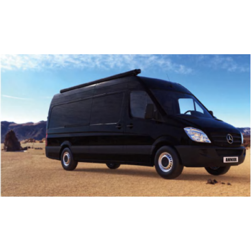 Маркиза автомобильная РИФ 2,5х2,0 м кассетная с электроприводом, корпус черный