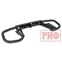 Бампер РИФ силовой задний Toyota Land Cruiser Prado 150 c квадратом под фаркоп