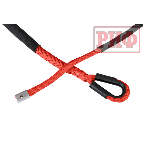 Трос для лебёдки синтетический РИФ 12 мм/26 м, красный