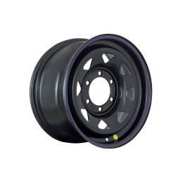 Диск усиленный Тойота Ниссан стальной черный 6x139,7 8xR16 d110 ET+30 (треуг. мелкий) (уценка)