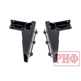 Бампер РИФ силовой передний Toyota Land Cruiser 76/78/79 2007+ c доп. фарами и защитной дугой, с площадкой под лебедку