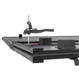 Крышка кузова РИФ для Dongfeng DF6, трёхсекционная, алюминиевая, черная