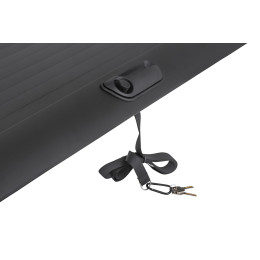 Крышка кузова РИФ для Huanghai N7, роллета раздвижная, 1778x1673 мм, алюминиевая, черная