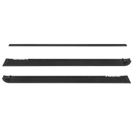 Крышка кузова РИФ для Changan Hunter Plus, роллета раздвижная, алюминиевая, черная