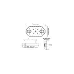 Светодиодная фара рабочего света AURORA 51 мм 15W LED (белый свет)