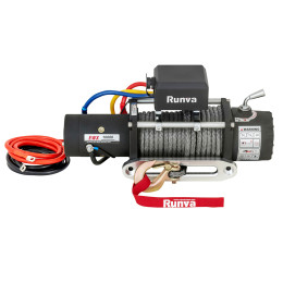 Лебёдка автомобильная электрическая 12V Runva 10000 lbs 4500 кг (синтетический трос)