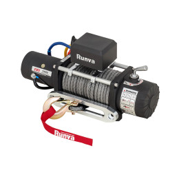Лебёдка автомобильная электрическая 12V Runva 10000 lbs 4500 кг (синтетический трос)