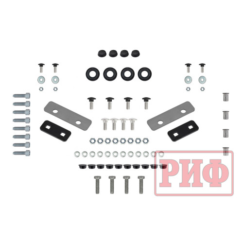 Багажник экспедиционный (платформа) алюминиевый РИФ 1600x2650 мм для ГАЗ Соболь NN Минивэн (с вставкой)