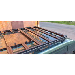 Багажник экспедиционный (платформа) алюминиевый РИФ 1600x2650 мм для ГАЗ Соболь NN Минивэн (с вставкой)