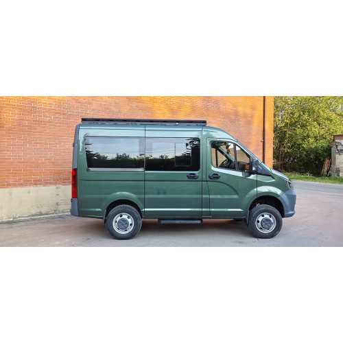 Багажник экспедиционный (платформа) алюминиевый РИФ 1600x2650 мм для ГАЗ Соболь NN Минивэн (с вставкой)