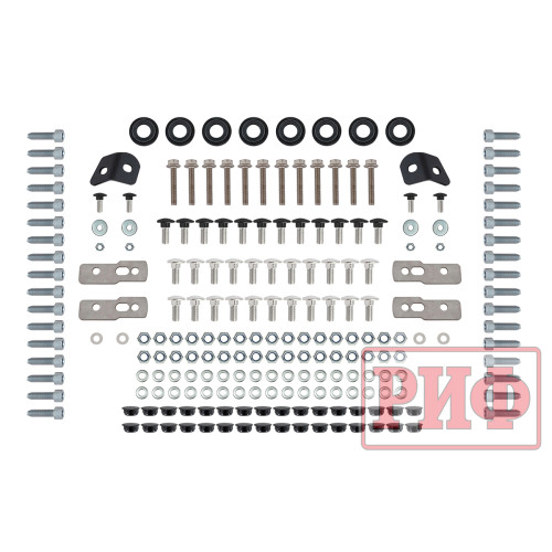 Багажник экспедиционный (платформа) алюминиевый РИФ 1250x2080 мм для Toyota Land Cruiser 100/105 (с крепежом)