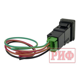 Кнопка ВКЛ/ВЫКЛ, голубой, BATTERY TOYOTA 32x22