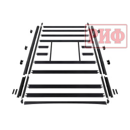 Багажник экспедиционный (платформа) алюминиевый РИФ 1600x2080 мм для ГАЗ Соболь NN Минивэн (с крепежом)