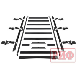 Багажник экспедиционный (платформа) алюминиевый РИФ 1450x2080 мм для BAW 212 (с крепежом)