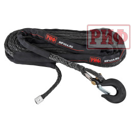 Трос для лебёдки синтетический РИФ 14 мм/22 м черный (готовый)