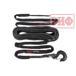 Трос для лебёдки синтетический РИФ 14 мм/22 м черный (готовый)